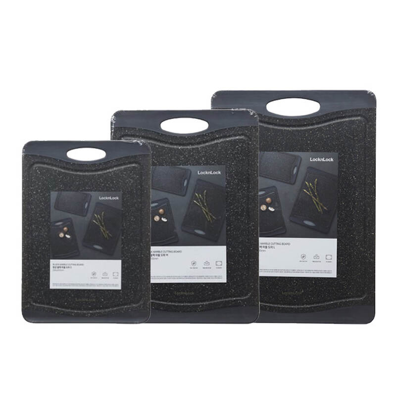 Thớt Nhựa Black Marble Lock&Lock Antibacterial Cutting Board - Nhiều kích cỡ - Màu Đen - CKD006, CKD007, CKD008 image number null